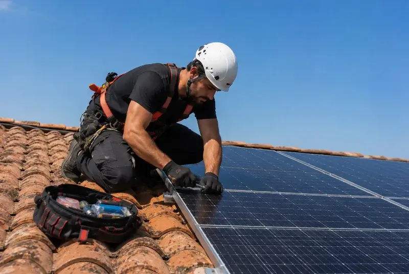 Maintenance et monitoring de panneaux solaires au Bignon