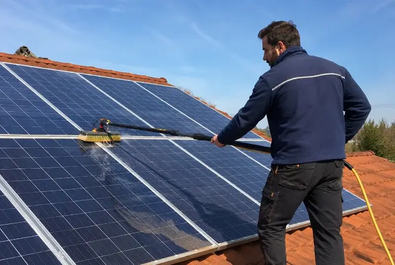 Nettoyage et entretien de panneaux solaires au Bignon